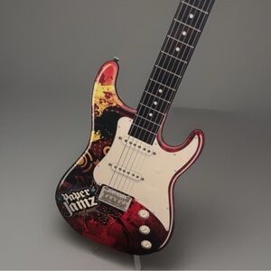 Paper Jamz Guitar Wowwee Series 1 Instant Rock Star Red White Tested Working